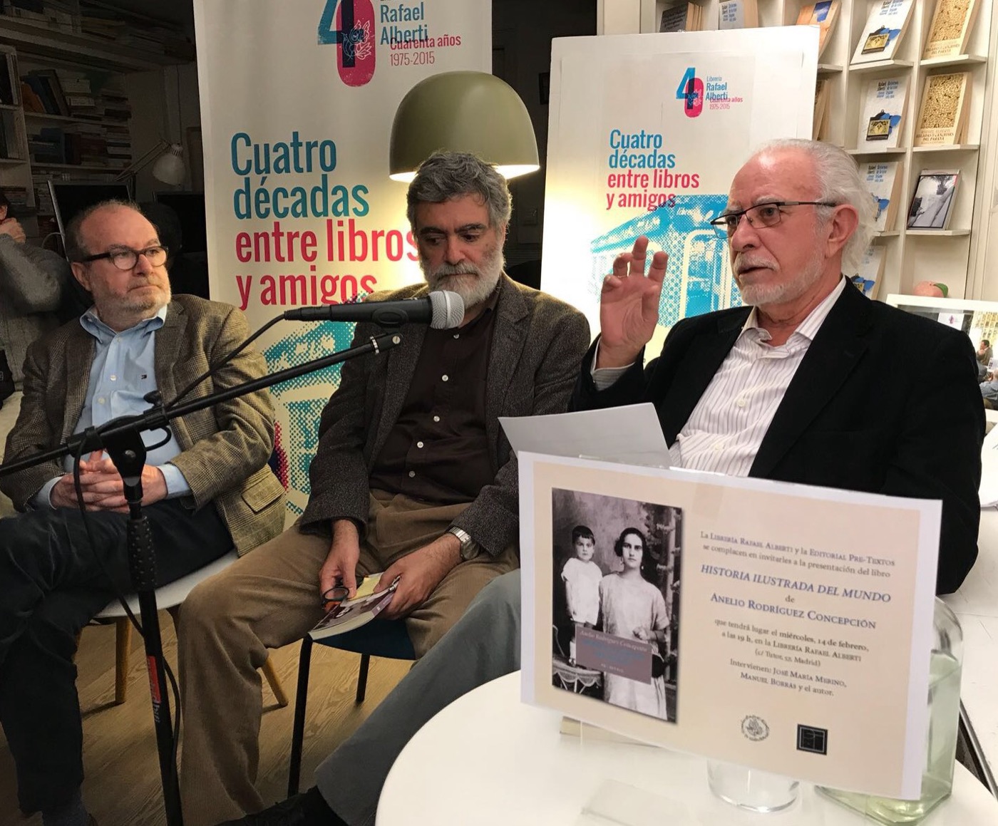 Presentación de Historia ilustrada del mundo. Con José María Merino y Manuel Borrás